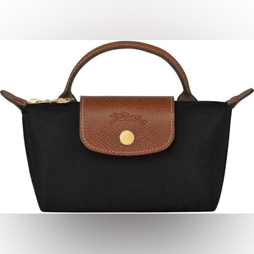 AUTHENTIC Longchamp le pliage original pouch with handle